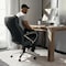 Flash Furniture Hercules Office Chair, Black Back, 27-1/2 in W 32" L 47" H, Padded GO-2092M-1-BK-GG - alternate 6